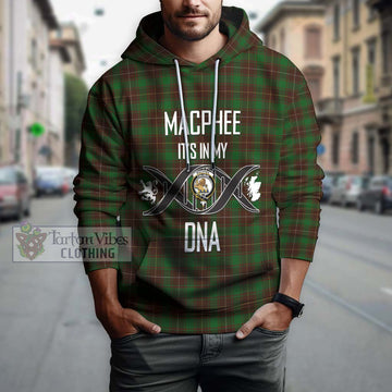 MacPhee Hunting Tartan Hoodie with Family Crest DNA In Me Style Pullover Hoodie - Tartan Vibes Clothing