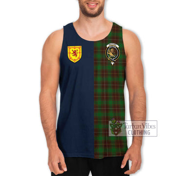 MacPhee Hunting Tartan Men's Tank Top Alba with Scottish Lion Royal Arm Half Style Men - Tartan Vibes Clothing