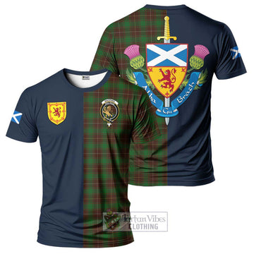 MacPhee Hunting Tartan T-Shirt Alba with Scottish Lion Royal Arm Half Style Kid's Shirt - Tartan Vibes Clothing