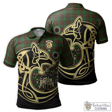 MacPhee Hunting Tartan Polo Shirt with Family Crest Celtic Wolf Style Kid - Tartan Vibes Clothing