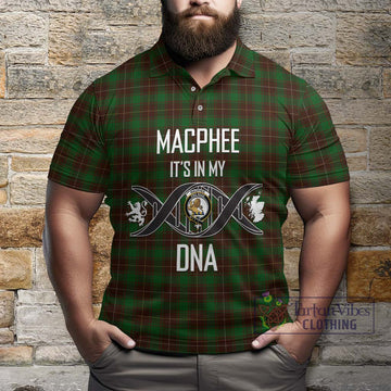 MacPhee Hunting Tartan Polo Shirt with Family Crest DNA In Me Style Kid - Tartan Vibes Clothing