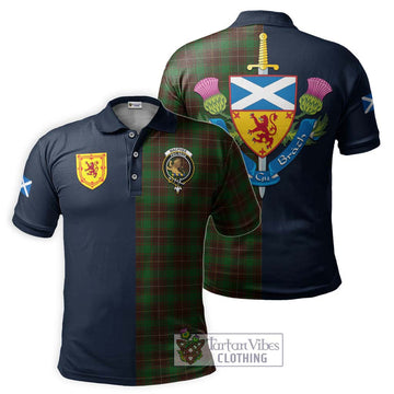 MacPhee Hunting Tartan Polo Shirt Alba with Scottish Lion Royal Arm Half Style Kid - Tartan Vibes Clothing