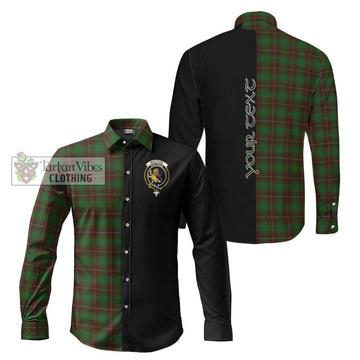 MacPhee Hunting Tartan Long Sleeve Button Shirt with Family Crest and Half Of Me Style Men's Shirt S - Tartanvibesclothing Shop