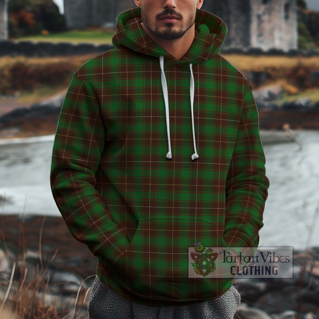 MacPhee Hunting Tartan Cotton Hoodie Zip Hoodie - Tartan Vibes Clothing