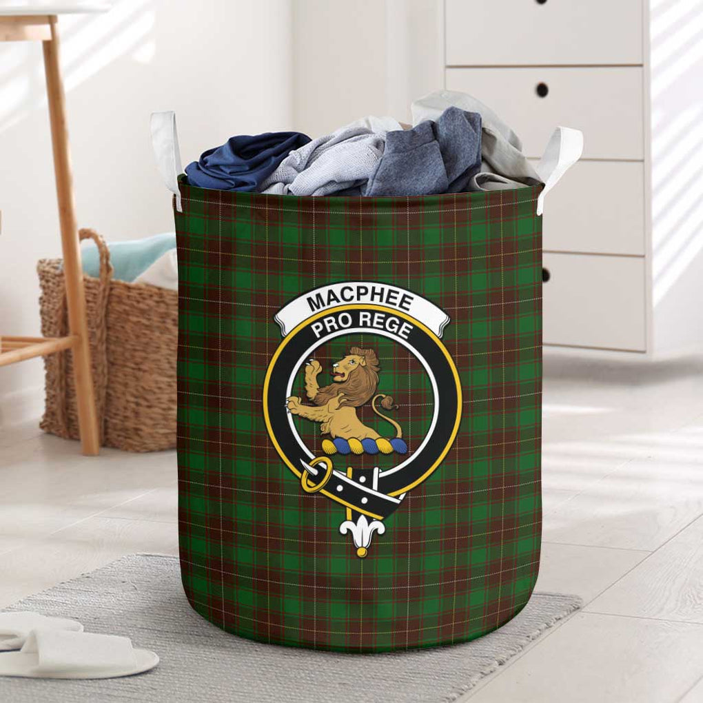 MacPhee Hunting Tartan Laundry Basket with Family Crest One Size - Tartan Vibes Clothing