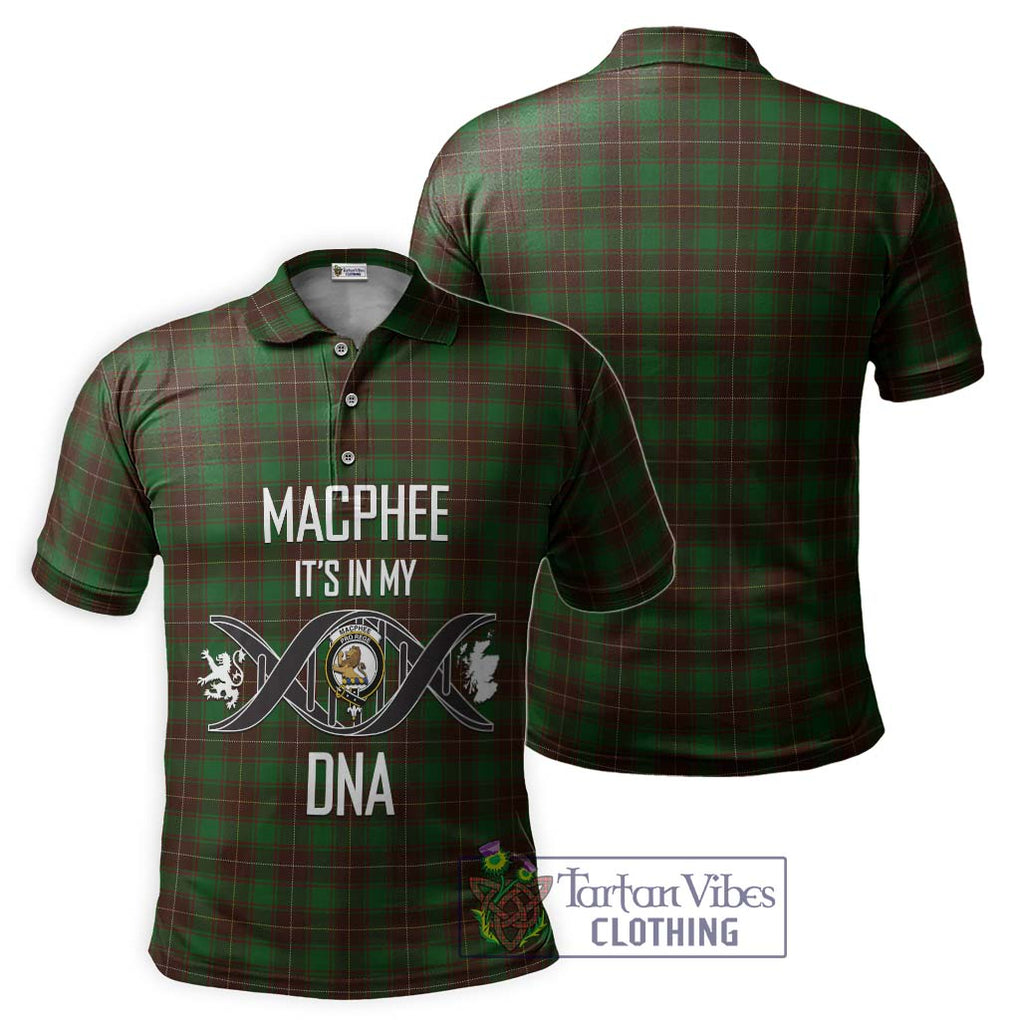 MacPhee Hunting Tartan Polo Shirt with Family Crest DNA In Me Style - Tartan Vibes Clothing