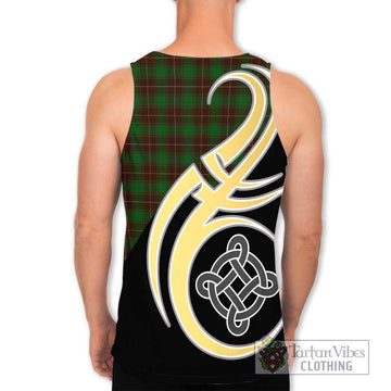 MacPhee Hunting Tartan Men's Tank Top with Family Crest and Celtic Symbol Style - Tartan Vibes Clothing