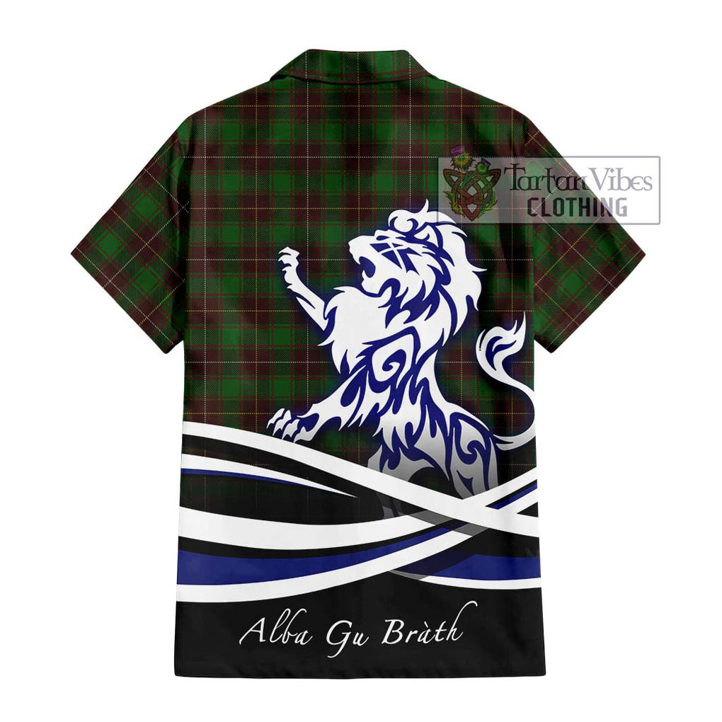 MacPhee Hunting Tartan Hawaiian Shirt with Alba Gu Brath Regal Lion Emblem - Tartan Vibes Clothing