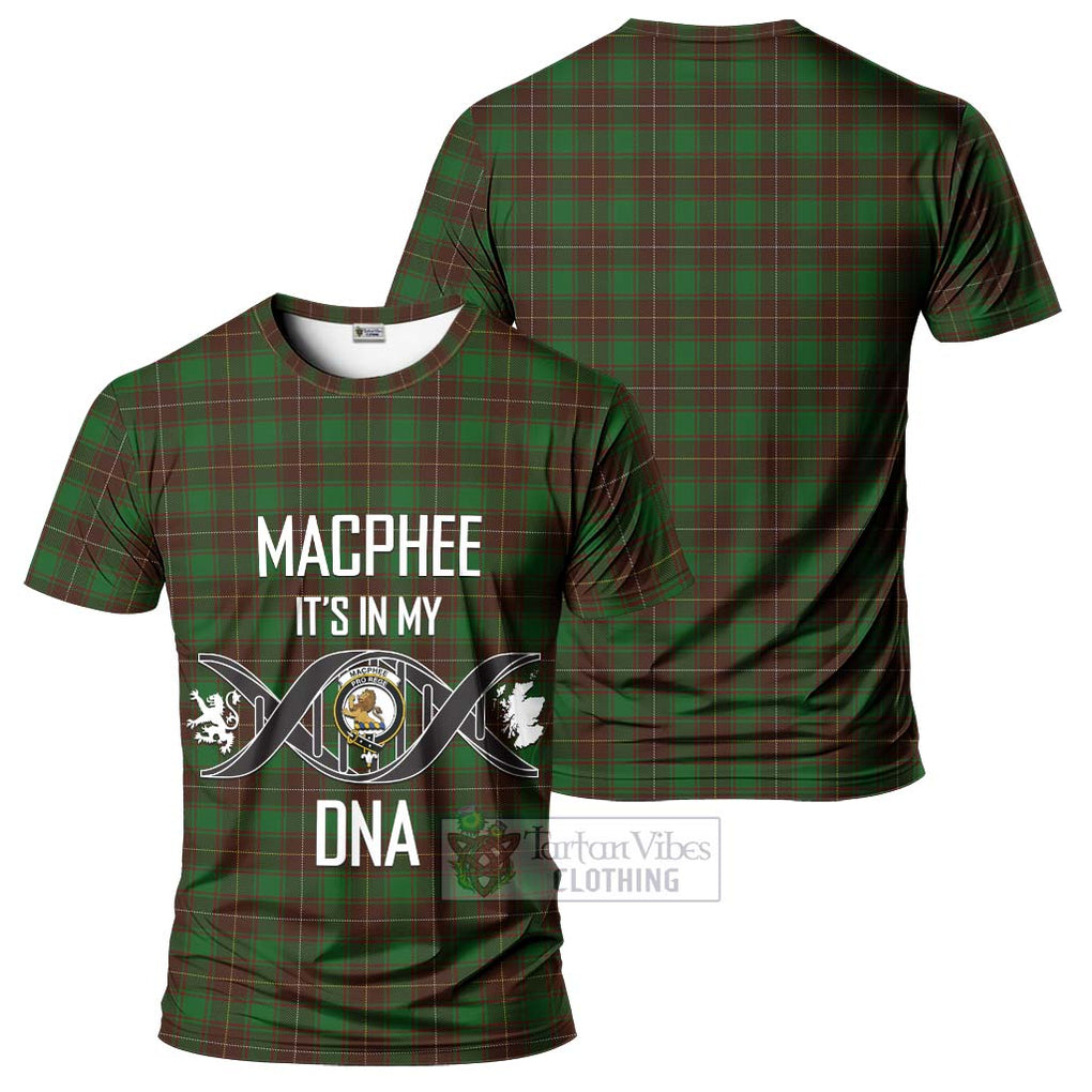 MacPhee Hunting Tartan T-Shirt with Family Crest DNA In Me Style - Tartan Vibes Clothing