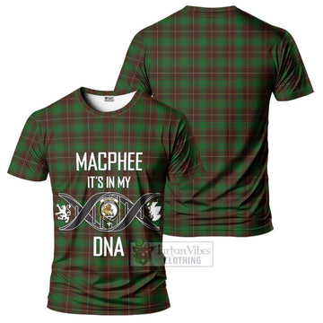 MacPhee Hunting Tartan T-Shirt with Family Crest DNA In Me Style - Tartan Vibes Clothing