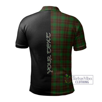MacPhee Hunting Tartan Polo Shirt with Family Crest and Half Of Me Style - Tartan Vibes Clothing