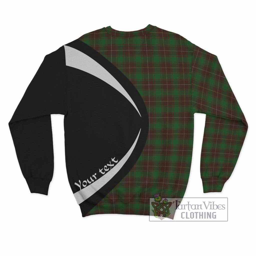 MacPhee Hunting Tartan Sweatshirt with Family Crest Circle Style - Tartan Vibes Clothing