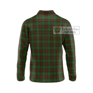 MacPhee Hunting Tartan Long Sleeve Polo Shirt with Family Crest DNA In Me Style - Tartan Vibes Clothing