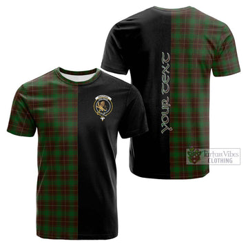 Tartan Vibes Clothing MacPhee Hunting Tartan Cotton T-shirt with Family Crest and Half Of Me Style