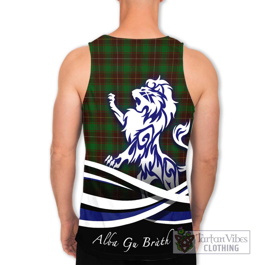 MacPhee Hunting Tartan Men's Tank Top with Alba Gu Brath Regal Lion Emblem - Tartan Vibes Clothing
