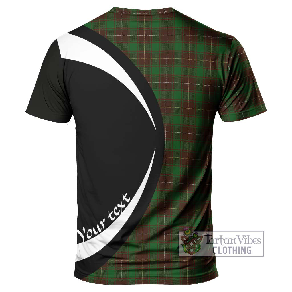 MacPhee Hunting Tartan T-Shirt with Family Crest Circle Style - Tartan Vibes Clothing