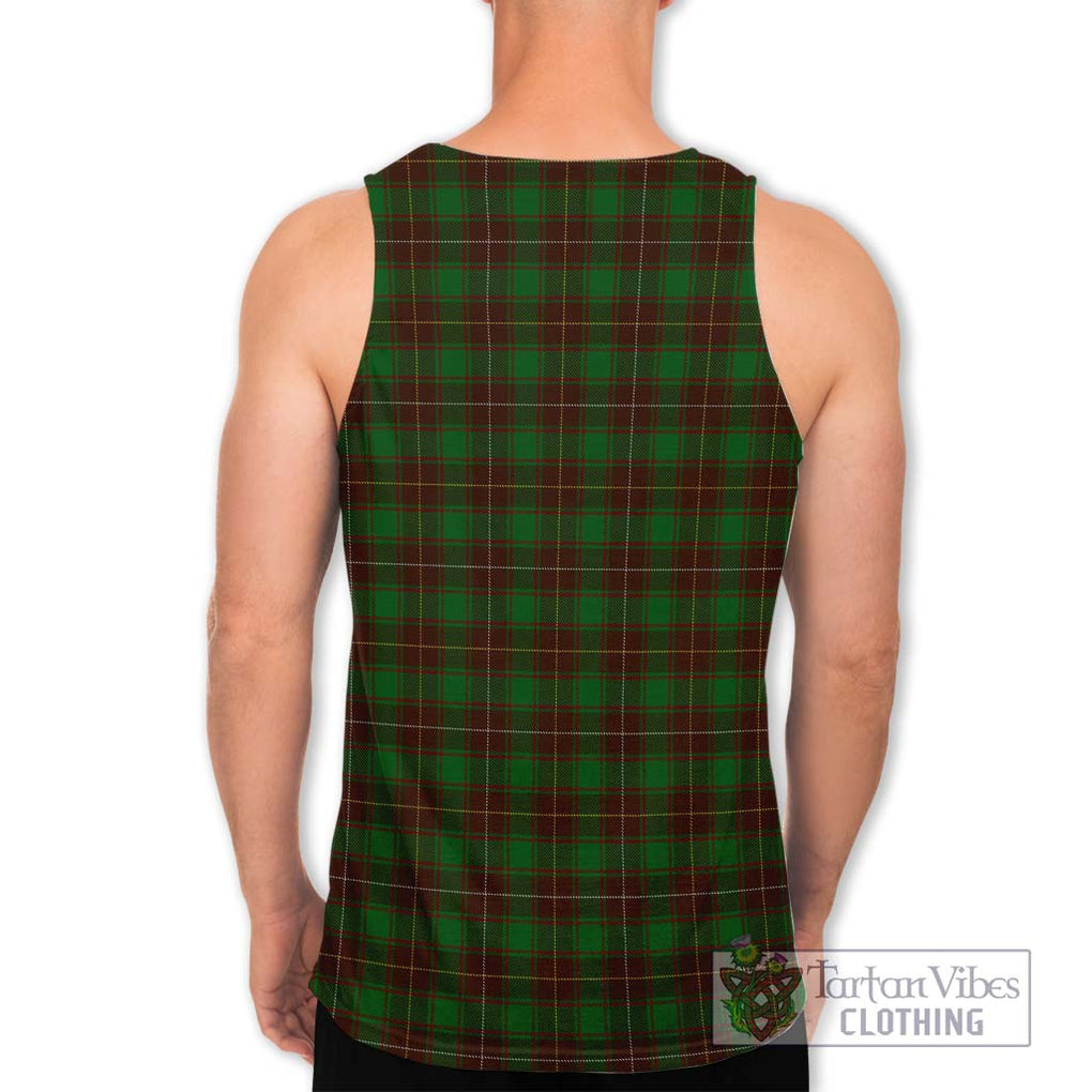 MacPhee Hunting Tartan Men's Tank Top with Family Crest DNA In Me Style - Tartan Vibes Clothing