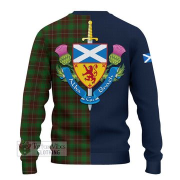 MacPhee Hunting Tartan Ugly Sweater Alba with Scottish Lion Royal Arm Half Style - Tartan Vibes Clothing