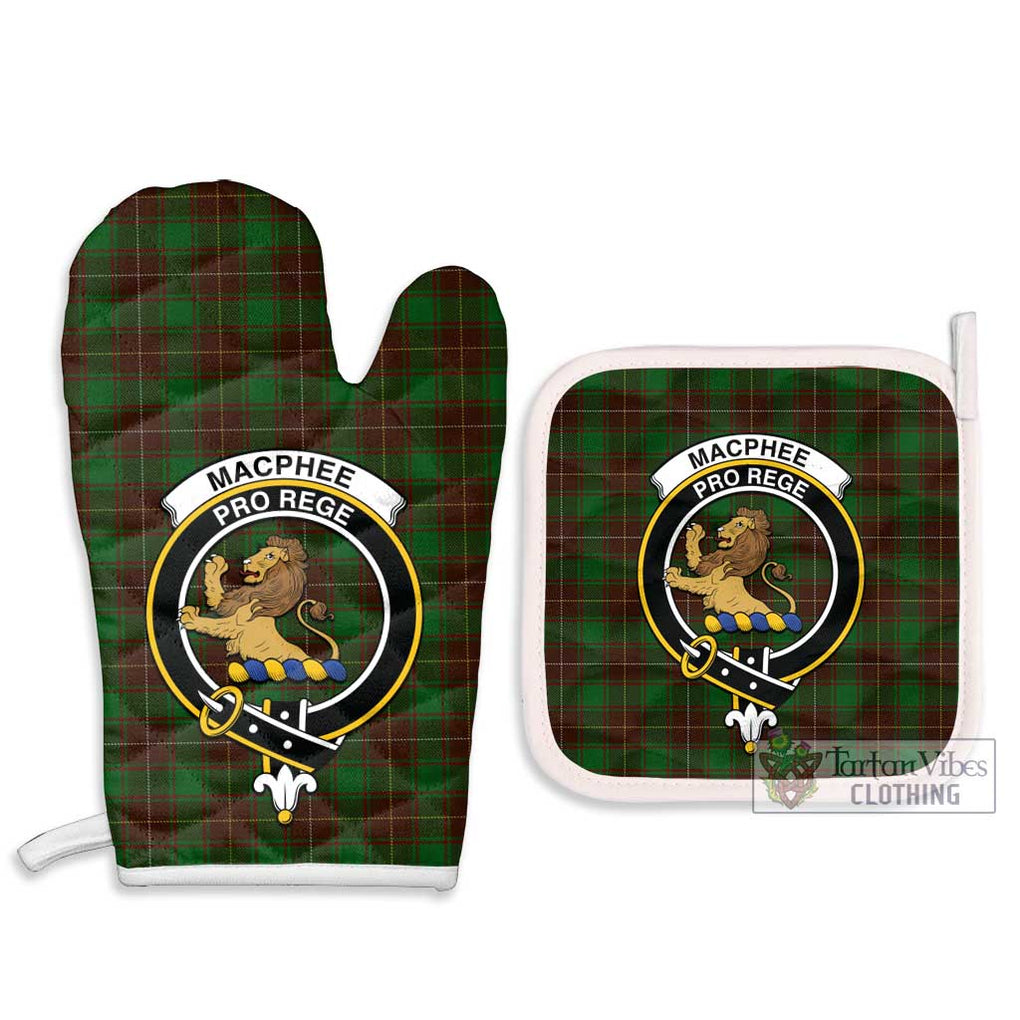 MacPhee Hunting Tartan Combo Oven Mitt & Pot-Holder with Family Crest - Tartan Vibes Clothing