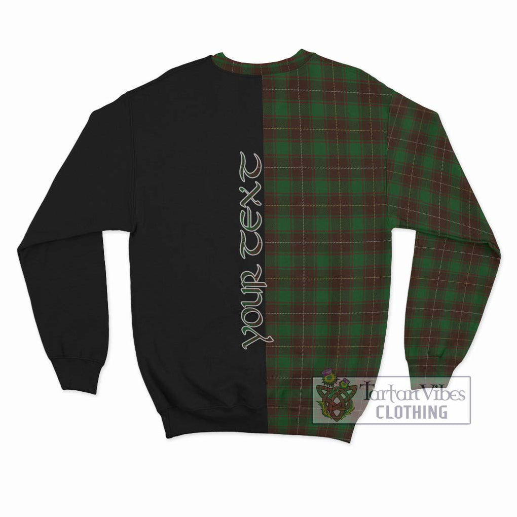 MacPhee Hunting Tartan Sweatshirt with Family Crest and Half Of Me Style - Tartan Vibes Clothing