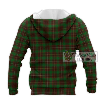 MacPhee Hunting Tartan Knitted Hoodie with Family Crest DNA In Me Style - Tartan Vibes Clothing