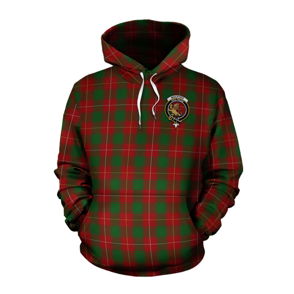 MacPhee (McPhee) Tartan Cotton Hoodie with Family Crest Celtic Skull Style Pullover Hoodie XS - Tartan Vibes Clothing