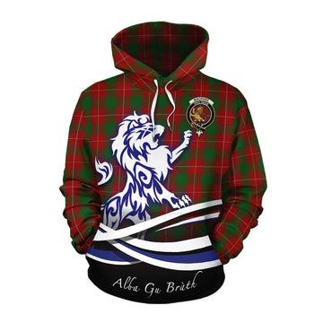 MacPhee (McPhee) Tartan Cotton Hoodie with Alba Gu Brath Regal Lion Emblem Pullover Hoodie XS - Tartan Vibes Clothing
