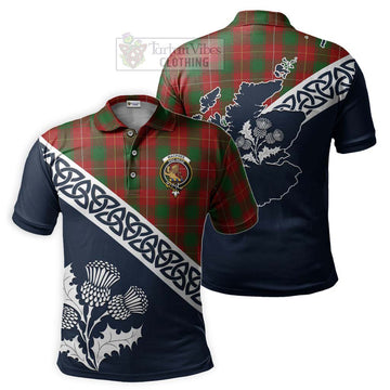 MacPhee (McPhee) Tartan Polo Shirt Featuring Thistle and Scotland Map Kid - Tartanvibesclothing Store