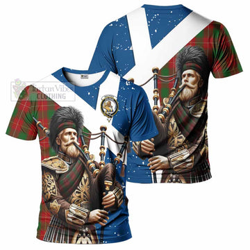 MacPhee (McPhee) Tartan T-Shirt with Family Crest Scottish Bagpiper Vibes Kid's Shirt - Tartan Vibes Clothing