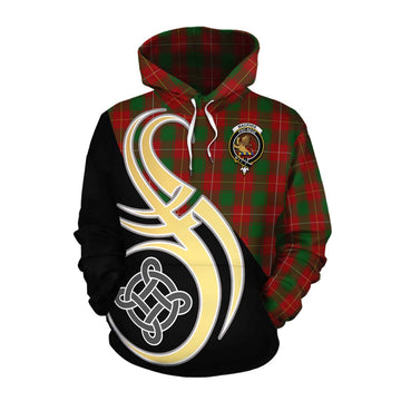MacPhee (McPhee) Tartan Cotton Hoodie with Family Crest and Celtic Symbol Style Pullover Hoodie XS - Tartan Vibes Clothing