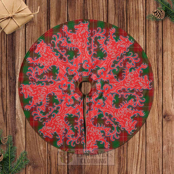 Tartan Vibes Clothing MacPhee (McPhee) Tartan Christmas Tree Skirt Lion Rampant Style
