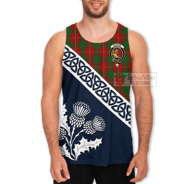 MacPhee (McPhee) Tartan Men's Tank Top Featuring Thistle and Scotland Map Men - Tartan Vibes Clothing