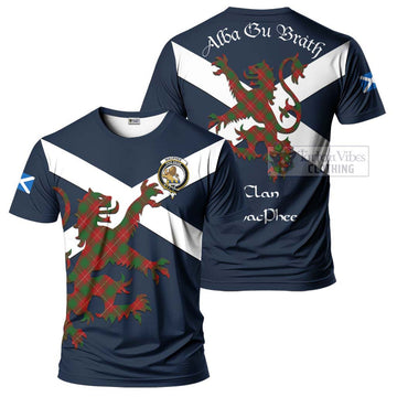 MacPhee (McPhee) Tartan Lion Rampant T-Shirt Proudly Display Your Heritage with Alba Gu Brath and Clan Name Kid's Shirt - Tartan Vibes Clothing