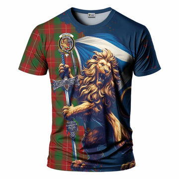 MacPhee (McPhee) Tartan Family Crest T-Shirt with Scottish Majestic Lion Kid's Shirt - Tartan Vibes Clothing