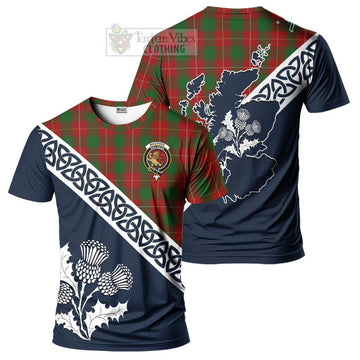 MacPhee (McPhee) Tartan T-Shirt Featuring Thistle and Scotland Map Kid's Shirt - Tartanvibesclothing Store