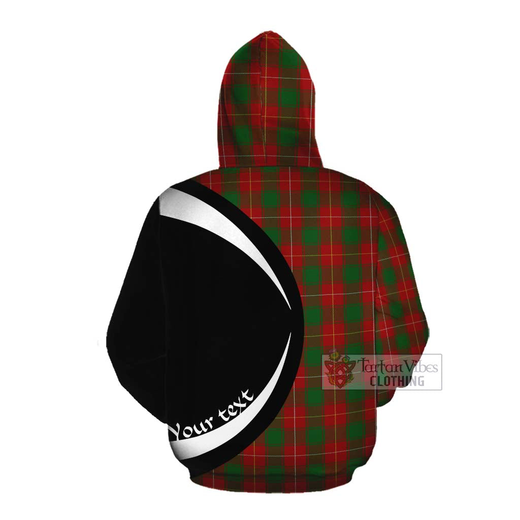 MacPhee (McPhee) Tartan Cotton Hoodie with Family Crest Circle Style Pullover Hoodie - Tartan Vibes Clothing