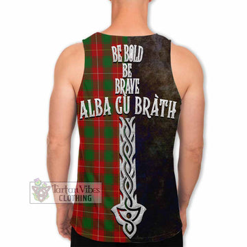 MacPhee (McPhee) Tartan Family Crest Men's Tank Top Alba Gu Brath Be Brave Lion Ancient Style