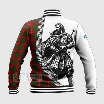 MacPhee (McPhee) Tartan Clan Crest Baseball Jacket with Highlander Warrior Celtic Style - Tartan Vibes Clothing