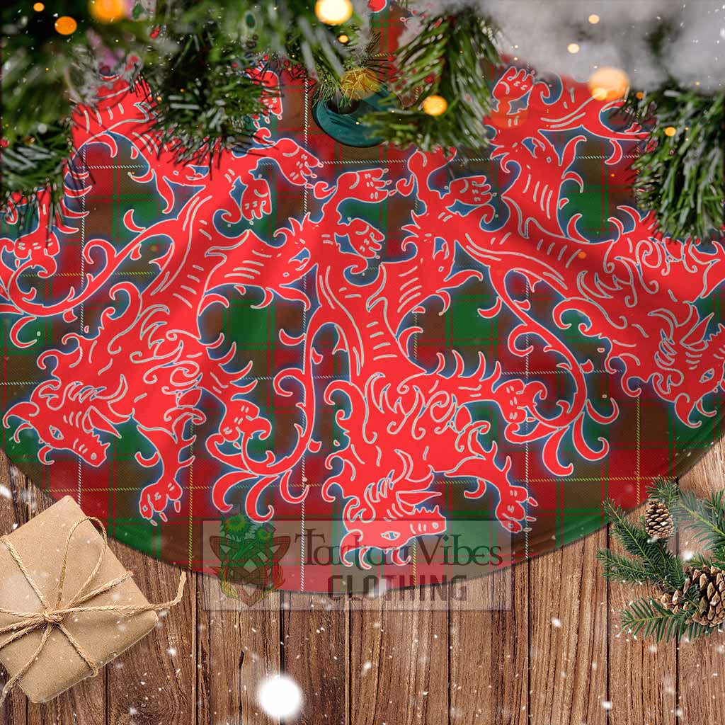 MacPhee (McPhee) Tartan Christmas Tree Skirt Lion Rampant Style - Tartan Vibes Clothing