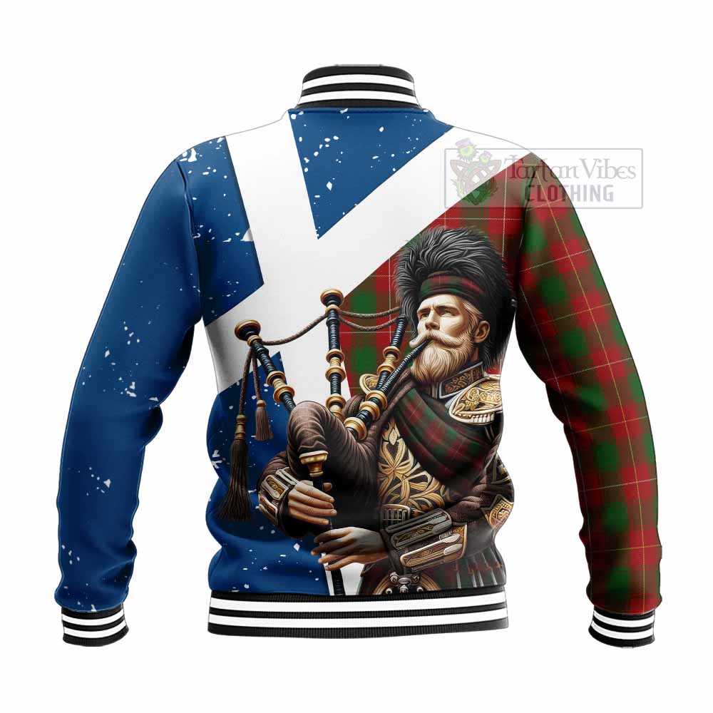 MacPhee (McPhee) Tartan Baseball Jacket with Family Crest Scottish Bagpiper Vibes - Tartan Vibes Clothing