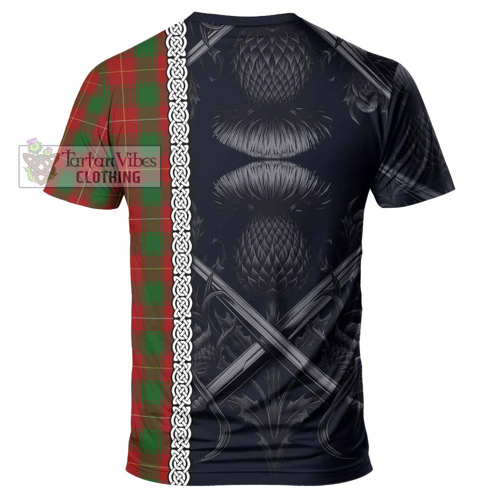 MacPhee (McPhee) Tartan T-Shirt with Family Crest Cross Sword Thistle Celtic Vibes - Tartan Vibes Clothing