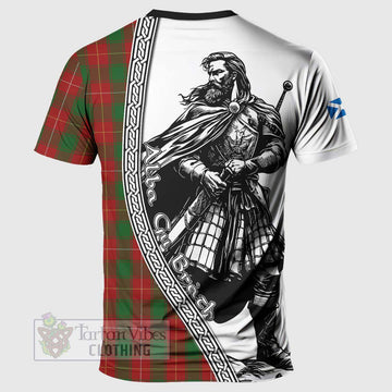 MacPhee (McPhee) Tartan Clan Crest T-Shirt with Highlander Warrior Celtic Style - Tartan Vibes Clothing