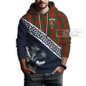 MacPhee (McPhee) Tartan Hoodie Featuring Thistle and Scotland Map - Tartan Vibes Clothing