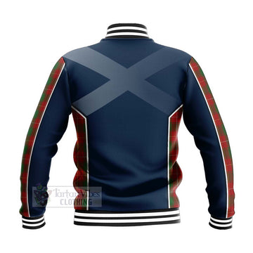 Tartan Vibes Clothing MacPhee (McPhee) Tartan Baseball Jacket with Family Crest and Scottish Thistle Vibes Sport Style
