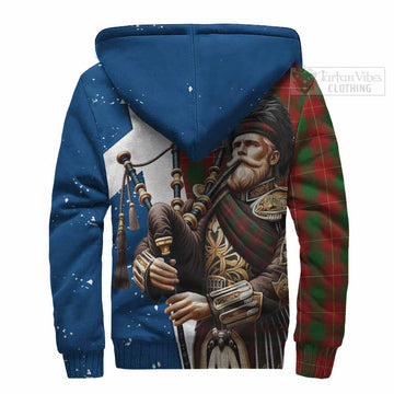 MacPhee (McPhee) Tartan Sherpa Hoodie with Family Crest Scottish Bagpiper Vibes - Tartan Vibes Clothing