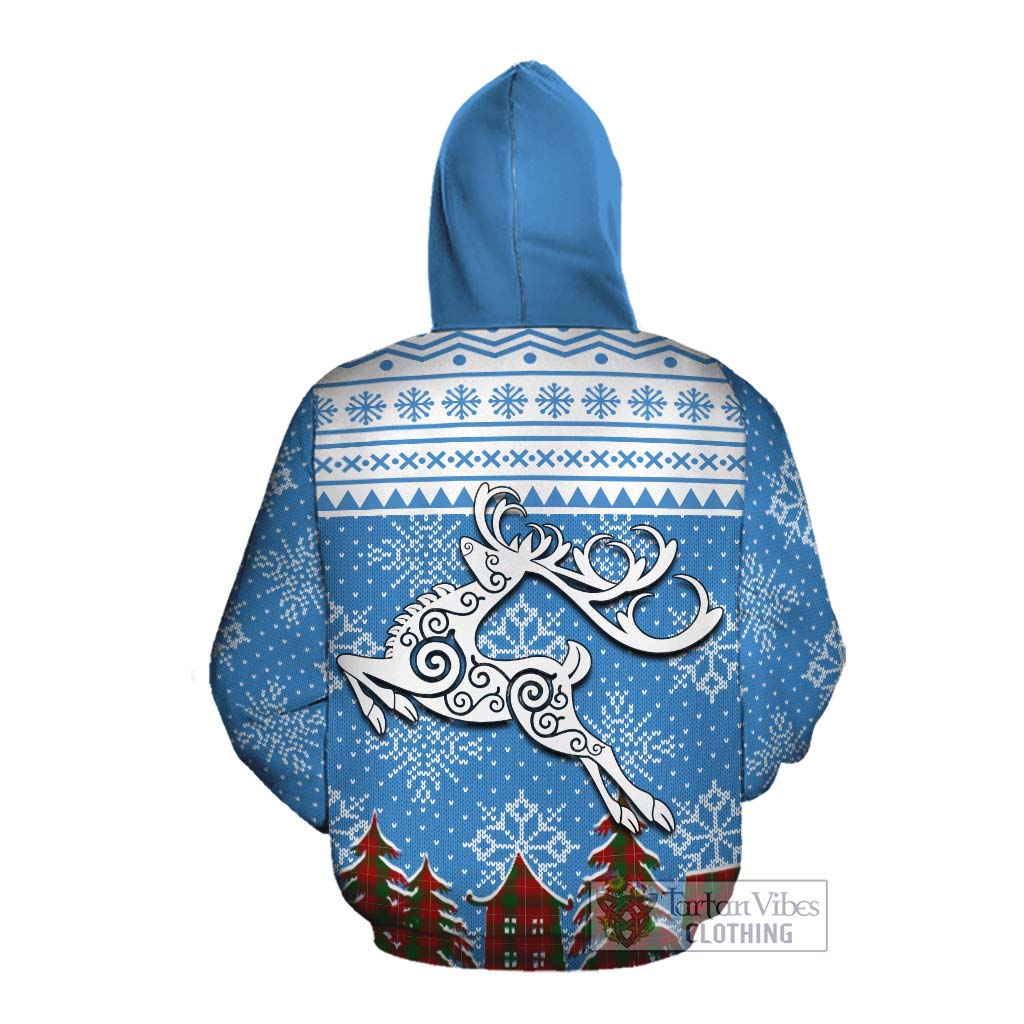 MacPhee (McPhee) Clan Christmas Cotton Hoodie Celtic Reindeer Style Pullover Hoodie - Tartan Vibes Clothing