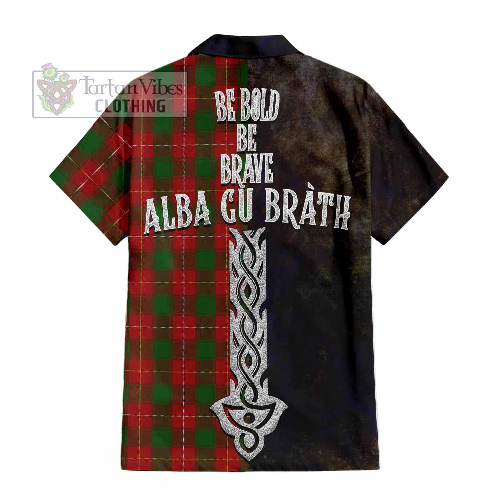 MacPhee (McPhee) Tartan Family Crest Hawaiian Shirt Alba Gu Brath Be Brave Lion Ancient Style - Tartan Vibes Clothing