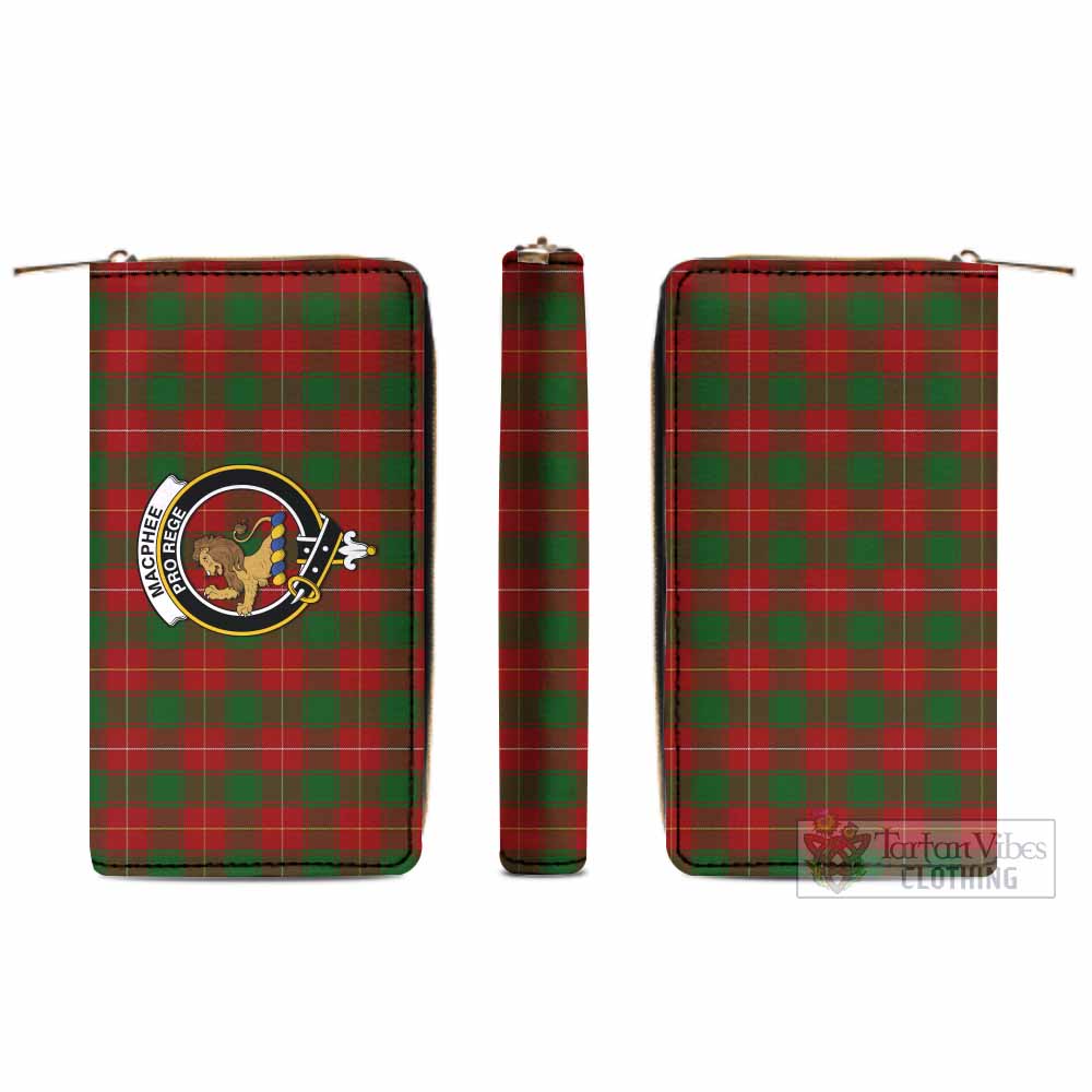 MacPhee (McPhee) Tartan Women's Leather Wallet with Family Crest - Tartan Vibes Clothing