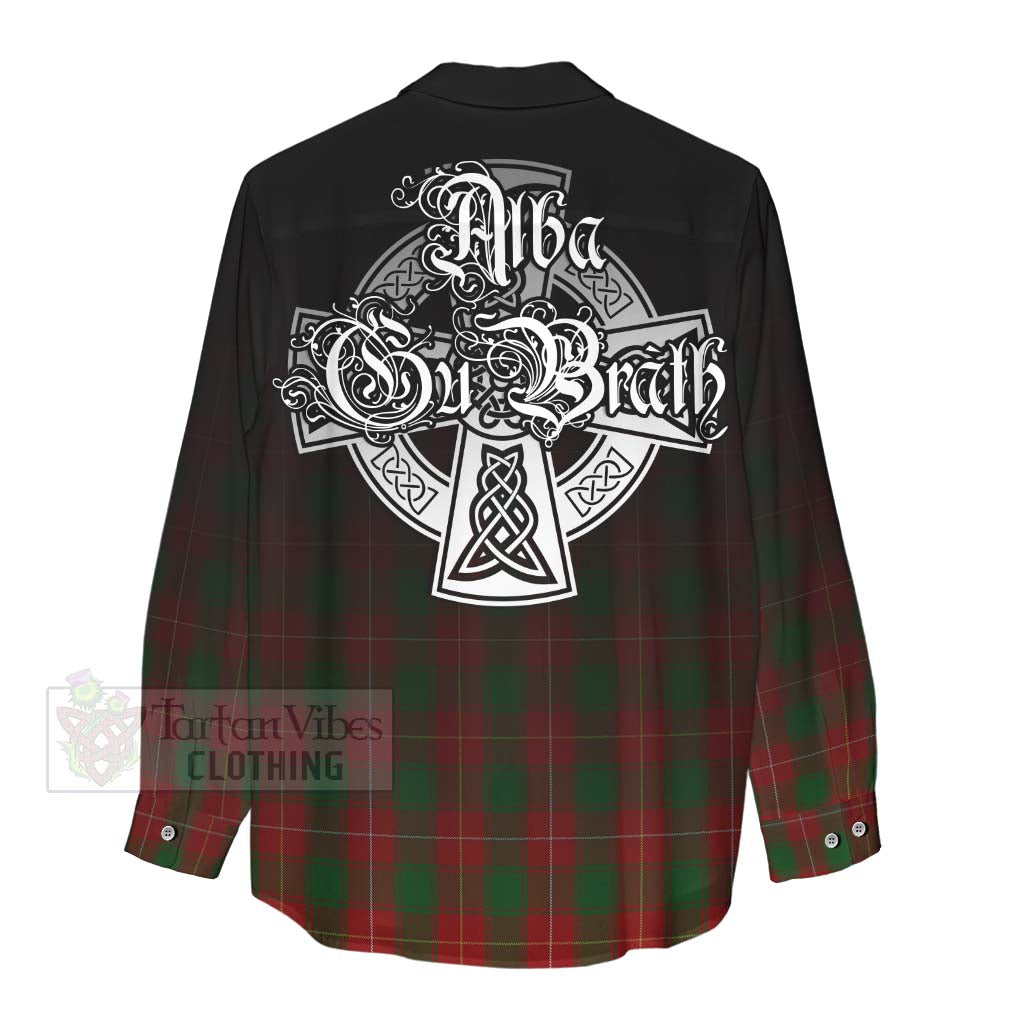 MacPhee (McPhee) Tartan Women's Casual Shirt Featuring Alba Gu Brath Family Crest Celtic Inspired - Tartan Vibes Clothing