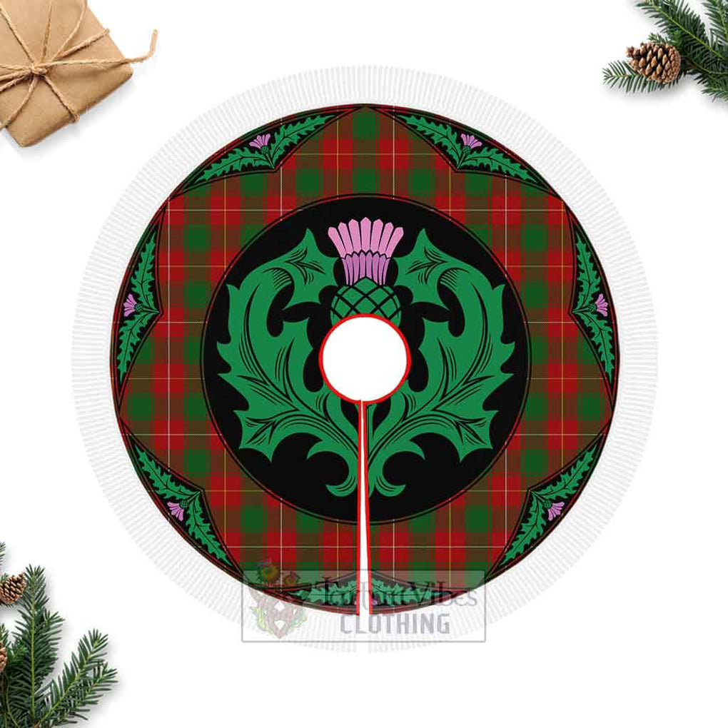 MacPhee (McPhee) Tartan Christmas Tree Skirt Scottish Thistle Style Fringed Tree Skirts - Tartan Vibes Clothing